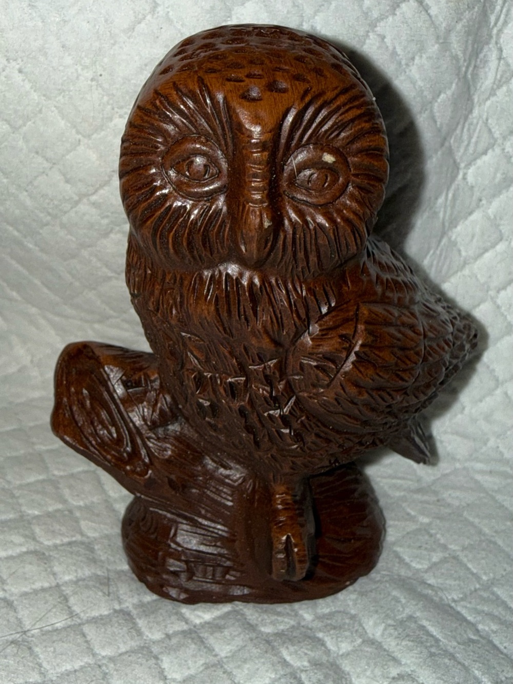 Vintage Red Mills MFG Hand Crafted Owl Figurine 4” USA